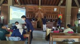 Penerimaan KKN Dari  Tematik IPB di Aula Kalurahan Nglanggeran
